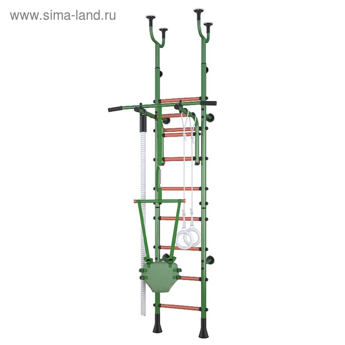 Детский спортивный комплекс Polini Sport Active, комбинированный, цвет зеленый - Фото 1