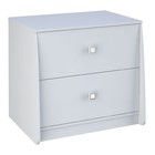 Комод напольный для кровати - чердака Polini kids Simple 4100, с 2 выдвижными ящиками, 755×548×685 мм, цвет белый - Фото 1