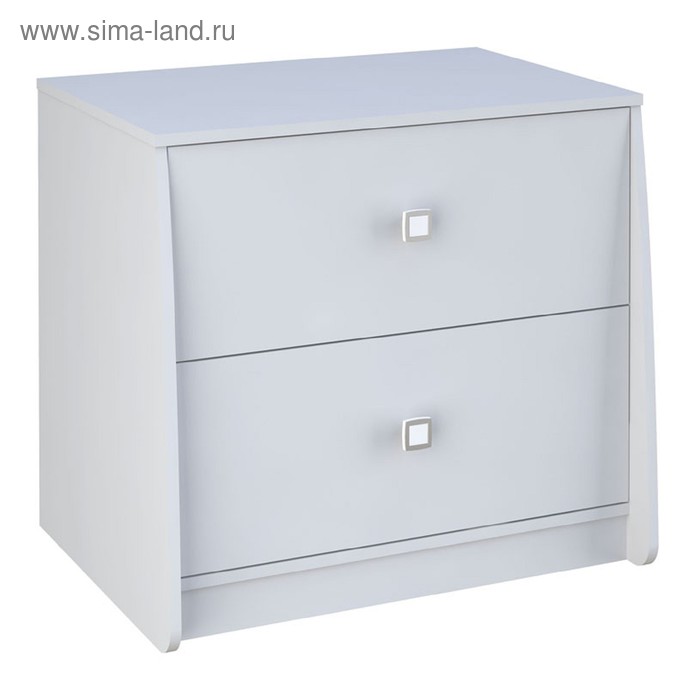 Комод напольный для кровати - чердака Polini kids Simple 4100, с 2 выдвижными ящиками, 755×548×685 мм, цвет белый - Фото 1