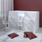 Комод напольный для кровати - чердака Polini kids Simple 4100, с 2 выдвижными ящиками, 755×548×685 мм, цвет белый - Фото 3