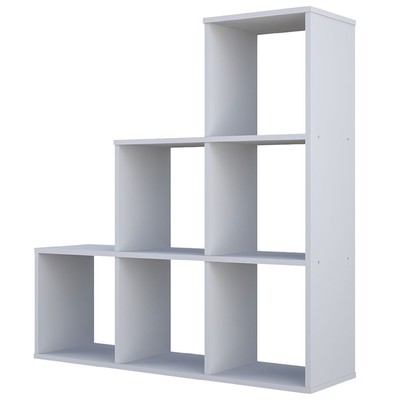 Стеллаж кубический для хранения Polini Home Smart, 6 секций, 1037×290×1069 мм, цвет белый