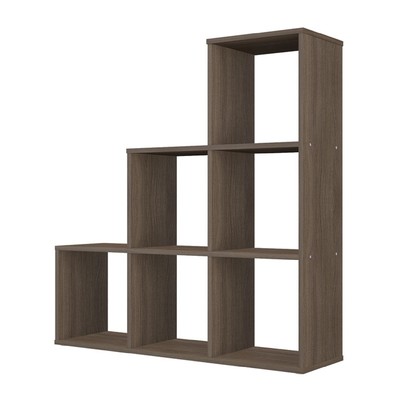 Стеллаж Polini Home Smart, 6 секций, цвет трюфель