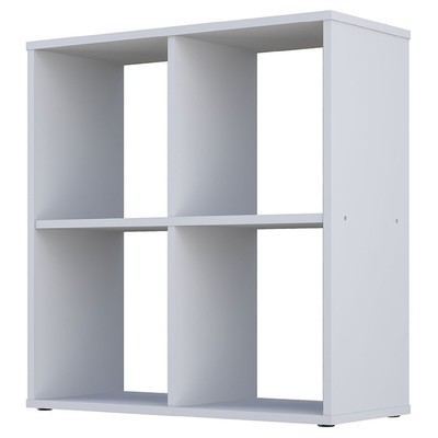 Стеллаж кубический для хранения Polini Home Smart, 4 секции, 698×290×718 мм, цвет белый