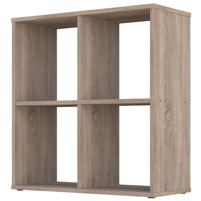 Стеллаж кубический для хранения Polini Home Smart, 4 секции, 698×290×718 мм, цвет дуб