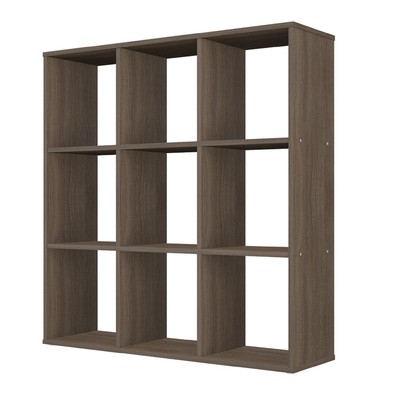 Стеллаж кубический Polini Home Smart, 9 секций, цвет трюфель