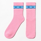 Носки женские махровые, цвет розовый, размер 23-25 - Фото 1