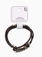 Браслет кожаный «Совушка», коричневый в чернёном серебре,20 см - Фото 5