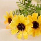 Букет искусственный «Ромашки с папоротником», h=20 см, МИКС - Фото 2