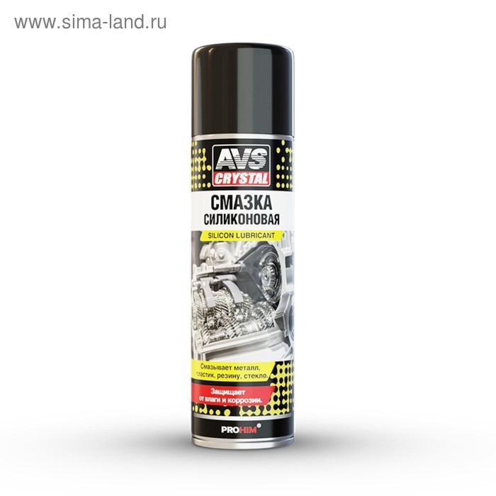 Смазка AVS, универсальная, силиконовая, аэрозоль, 335 мл - Фото 1