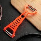 Овощечистка «Горох», 19 см, с тёркой, цвет МИКС - Фото 5