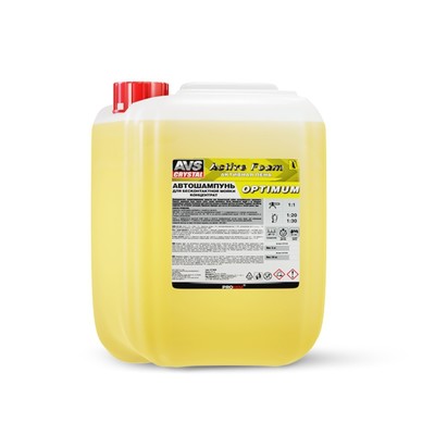 Автошампунь AVS Active Foam OPTIMUM, для бесконтактной мойки, 5 л