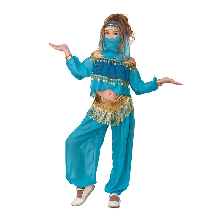Карнавальный костюм «Принцесса Востока», текстиль, р. 34, рост 134 см - Фото 1