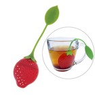 Ситечко для чая Доляна «Клубника», 5×19 см, красное - Фото 4