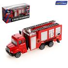 Машинка металлическая «Пожарная служба», инерция, с элементами из пластика, МИКС - Фото 1