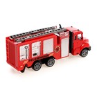 Машина металлическая «Пожарная служба», инерция, с элементами из пластика, МИКС - фото 10164780