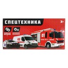 Машинка металлическая «Пожарная служба», инерция, с элементами из пластика, МИКС - Фото 6