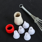 Набор кухонный «Кулинар», 8 предметов: 6 насадок, мешок кондитерский, венчик - Фото 2