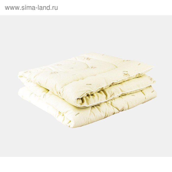 Одеяло всесезонное, размер 140 × 205 см, овечья шерсть - Фото 1
