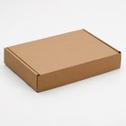 Коробка для пирога, бурая, 32,6 х 22,9 х 4,8 см - фото 318263036