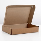 Коробка для пирога, бурая, 32.6×22.9×4.8 см - Фото 4