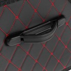 Органайзер кофр в багажник автомобиля, саквож 45×32×30 см, экокожа, с красной обшивкой - Фото 5