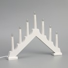 УЦЕНКА Светодиодная фигура «Рождественская горка», 39×31×5 см, дерево, 220 В, свечение тёплое белое - Фото 4