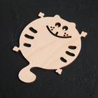 Подставка под кружку Доляна «Котёнок», 12×9 см, дерево - Фото 2