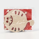 Подставка под кружку Доляна «Котёнок», 12×9 см, дерево - Фото 3