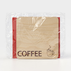 Подставка деревянная под горячее Cоffee, 9×9 см - фото 25562341