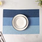 Салфетка сервировочная на стол «Три полосы», 45×30 см, цвет голубой - Фото 5