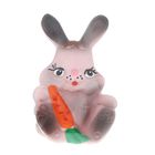 Резиновая игрушка "Зайчик с морковкой", МИКС - Фото 3