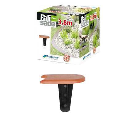 Бордюр садовый, L = 3.8 м, терракот, Palisade