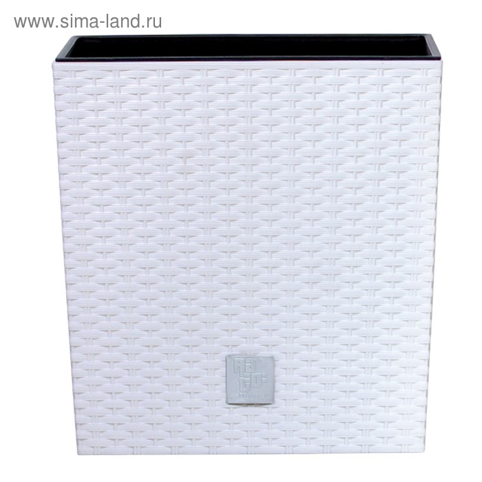 Кашпо RATO LOW, 2 предмета: внутренняя и наружная ёмкости, 37 и 64 л, цвет белый