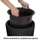 Кашпо SANDY SLIM, 2 предмета: внутренняя и наружная ёмкости, 18 и 45 л, цвет антрацит - Фото 3