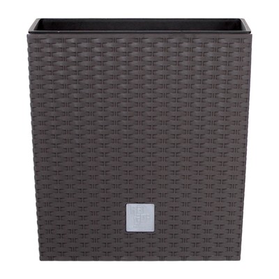 Кашпо RATO LOW, 2 предмета: внутренняя и наружная ёмкости, 11 и 15.8 л, цвет венге