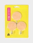 Крючки самоклеящиеся Доляна «Круг», 3 шт., светлое дерево - Фото 7