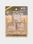 Крючки самоклеящиеся Доляна «Квадрат», 3 шт., светлое дерево 4587444