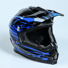 Шлем HIZER B6196-2, размер M, чёрный, синий - Фото 1
