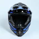 Шлем HIZER B6196-2, размер M, чёрный, синий - Фото 2