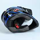 Шлем HIZER B6196-2, размер M, чёрный, синий - Фото 5