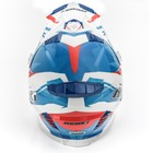 Шлем HIZER, NENKI 316-2, размер XL, белый, синий, красный - Фото 4