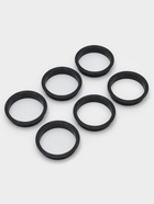 Формы для выпечки тарта Доляна, перфорированные, внутренний d=8.3 см, набор 6 шт., чёрный - Фото 2