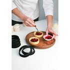 Формы для выпечки тарта Доляна, перфорированные, внутренний d=8.3 см, набор 6 шт., чёрный - Фото 12