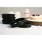 Формы для выпечки тарта Доляна, перфорированные, внутренний d=8.3 см, набор 6 шт., чёрный - Фото 10