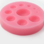 Молд для заливки Доляна «Полусфера», силикон, 6.5×6.5×1.5 см, розовый - Фото 3