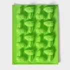 Форма для шоколада Доляна «Кролик», силикон, 30×23 см, 16 ячеек, МИКС - Фото 2