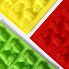 Форма для шоколада Доляна «Кролик», силикон, 30×23 см, 16 ячеек, МИКС - Фото 7