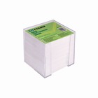 Блок бумаги для записей «Офис», 9 x 9 x 9 см, в пластиковом боксе, 65 г/м2, белый - Фото 1