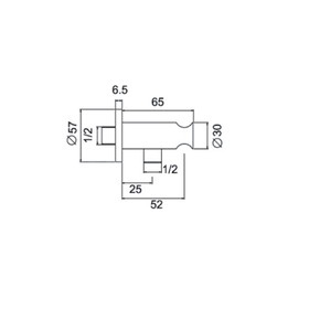 

Держатель для душа ESKO SH805, с отводом