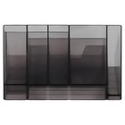 Подставка-органайзер для канцелярии Стамм «Каскад», тонированная серая - Фото 5